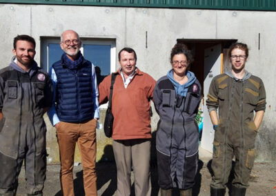 Visite de l'École Le Nivot Quinton à la ferme laitière bas carbone le Nivot