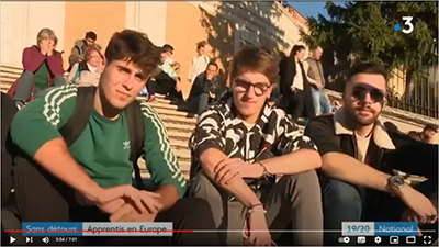 Beau reportage sur la mobilité des Apprentis du CFA de Niort.