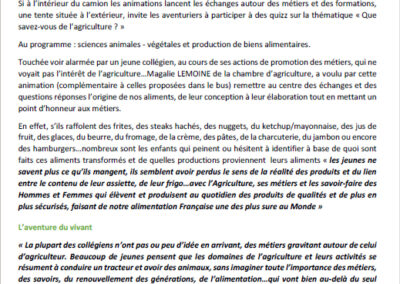 Camion L'Aventure du vivant