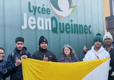 éllèves du lycée Saint Athanase de Plunésie en Bretagne