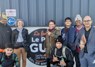 éllèves du lycée Saint Athanase de Plunésie en Bretagne