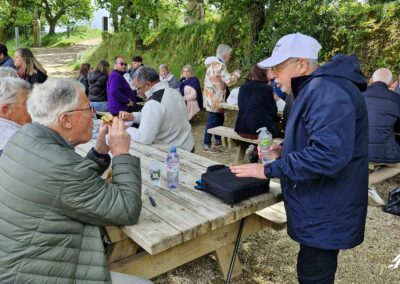Bénédiction de la statue à La Vallée des Saints
