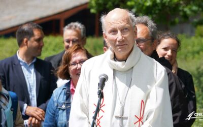 Bénédiction de la statue représentant Saint Louis-Marie Grignion de Montfort