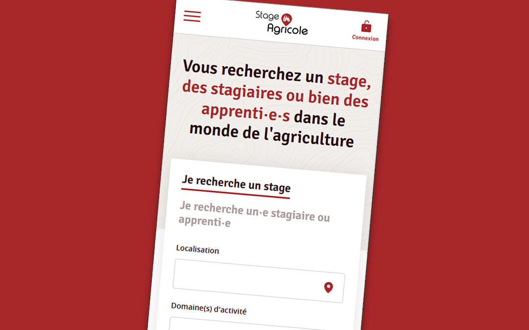 Stage-agricole.com facilite la mise en relation entre élèves et entreprises agricoles.